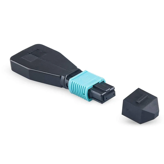 Alt view image 5 of 6 - MPO Fiber Optic Loopback Adapter, 12-Core OM3 50/125m Test Plug