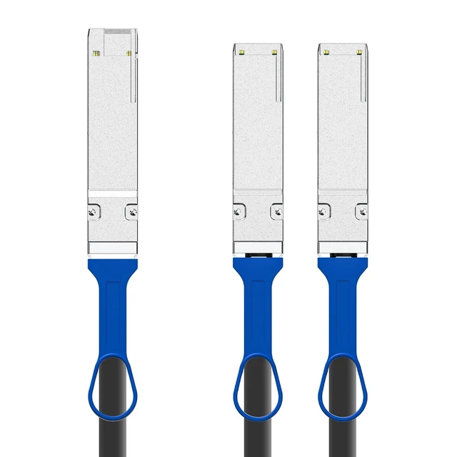 Alt view image 2 of 2 - 200GbE to 2x100GbE Splitter DAC, QSFP-DD to 2xQSFP28 (8CHx25G to 2x4CHx25G), 2-Meter