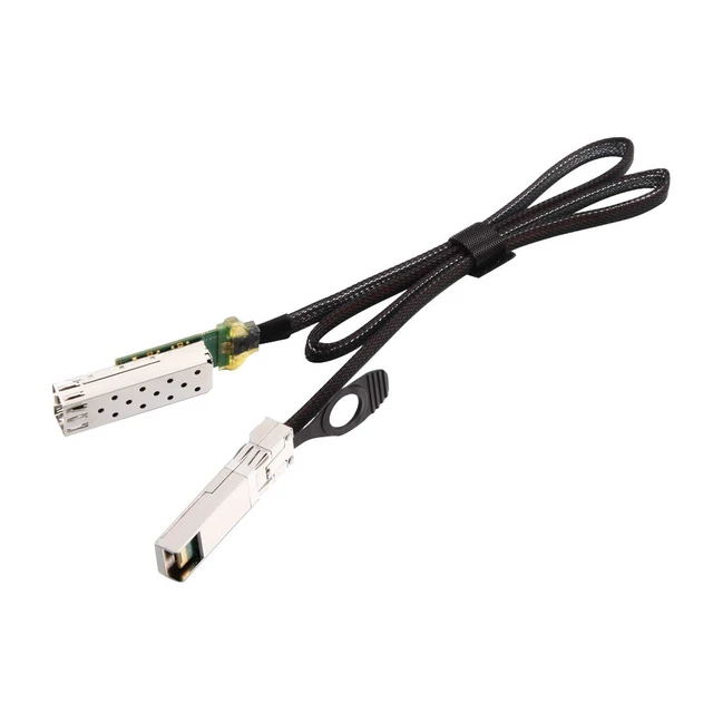Alt view image 7 of 7 - 10G SFP+ to SFP+ Extender Cage with EEPROM on Cage Side, 3M Flat Cable in Nylon Jacket, 30AWG, 55cm