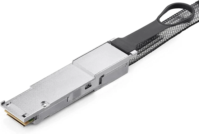 Alt view image 3 of 7 - 100G QSFP28 to QSFP28 Extender Cage with EEPROM on Extender Side, 3M Flat Cable in Nylon Jacket, 30AWG, 10cm