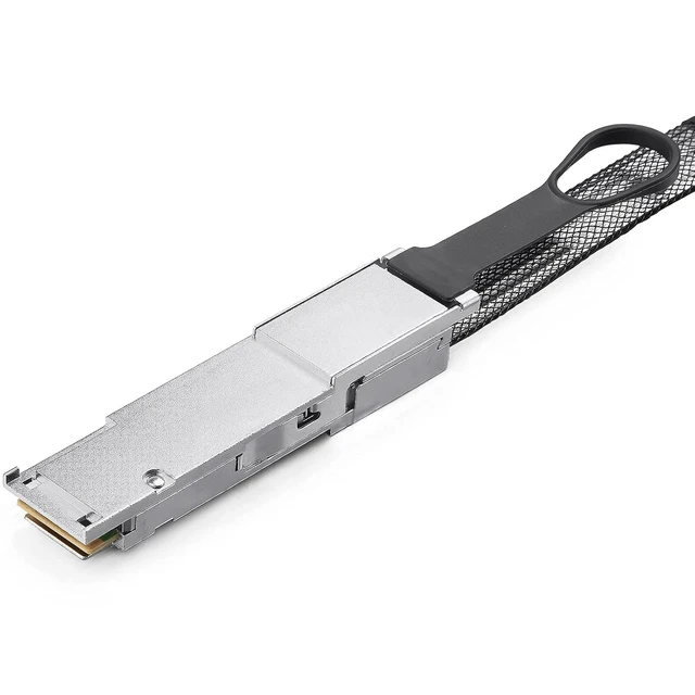 Alt view image 3 of 7 - 100G QSFP28 to QSFP28 Extender Cage with EEPROM on Extender Side, 3M Flat Cable in Nylon Jacket, 30AWG, 30cm