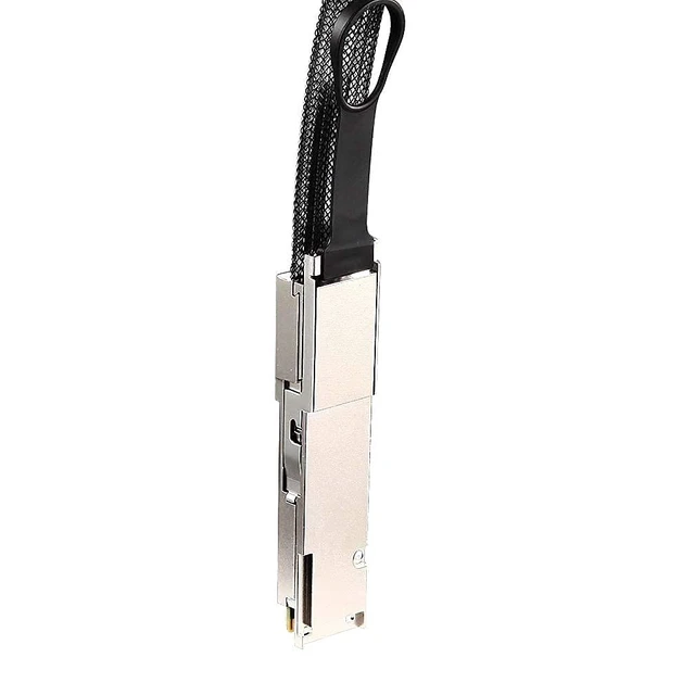 Alt view image 2 of 5 - 40G QSFP+ to QSFP+ Extender Cage with EEPROM on Extender Side, 3M Flat Cable in Nylon Jacket, 30AWG, 30cm