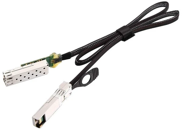 Alt view image 7 of 7 - 10G SFP+ to SFP+ Extender Cage with EEPROM on Cage Side, 3M Flat Cable in Nylon Jacket, 30AWG, 75cm