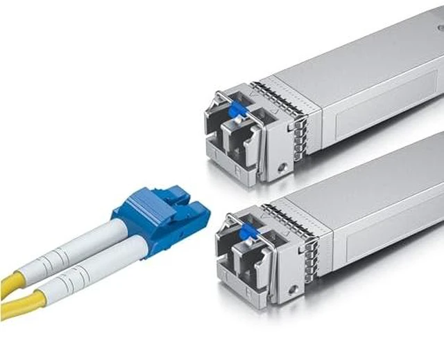 Main image of 1 Pack of 1-Meter LC to LC OS2 Fiber Patch Cable & 2 Pack of 10GBase-LR SFP+ Transceiver
