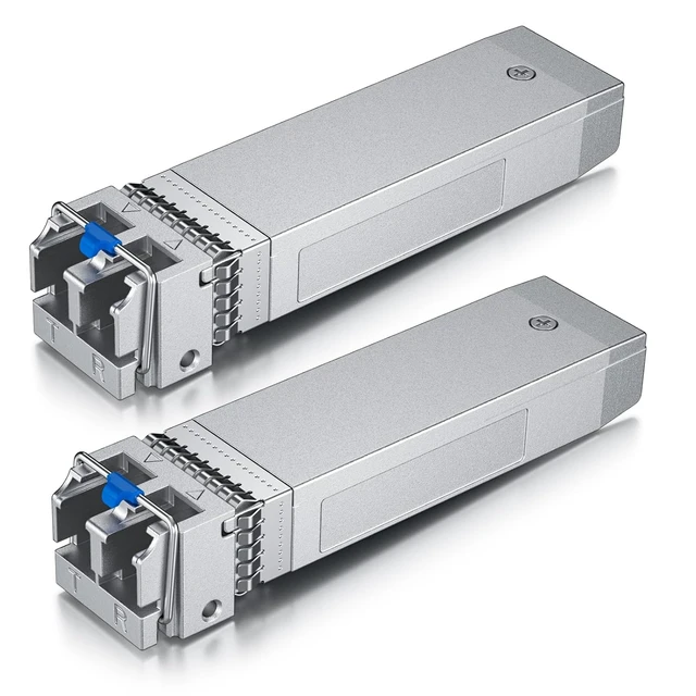 Alt view image 2 of 7 - 1 Pack of 1-Meter LC to LC OS2 Fiber Patch Cable & 2 Pack of 10GBase-LR SFP+ Transceiver