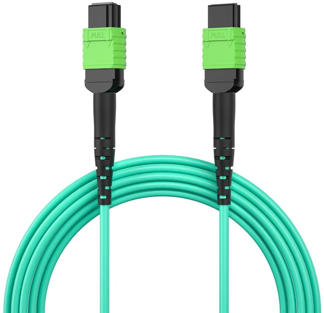 Alt view image 2 of 7 - MPO Cable, Compatible with NVIDIA MFP7E10-N020, OM4 MPO-12 APC (Female) to MPO-12 APC (Female) Multimode Fiber Cable, Type B LSZH, 20-Meter