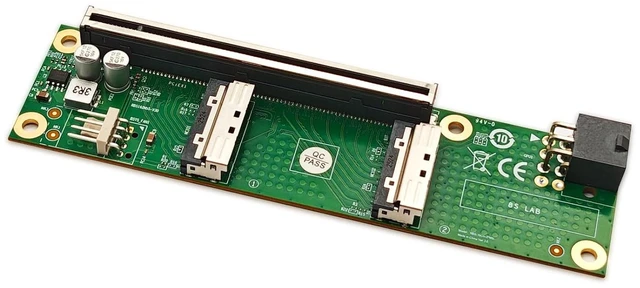 Main image of Dual MCIO to PCIe 5.0 Female Adapter, Requires Motherboard BIOS Support for Bifurcation