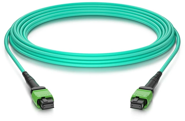 Alt view image 6 of 7 - MPO Cable, Compatible with NVIDIA MFP7E10-N020, OM4 MPO-12 APC (Female) to MPO-12 APC (Female) Multimode Fiber Cable, Type B LSZH, 20-Meter