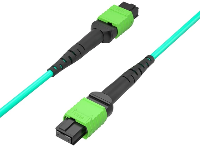 Alt view image 7 of 7 - MPO Cable, Compatible with NVIDIA MFP7E10-N020, OM4 MPO-12 APC (Female) to MPO-12 APC (Female) Multimode Fiber Cable, Type B LSZH, 20-Meter