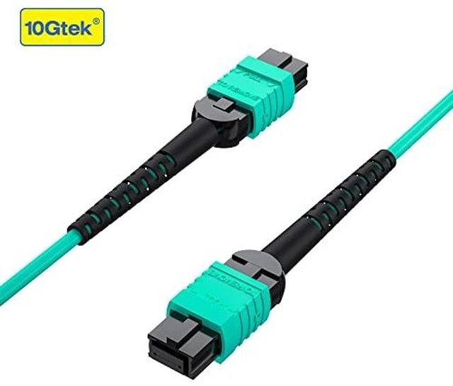 Alt view image 5 of 6 - 1 Pack of 3M Fiber Patch Cable MPO OM3 and 1 Pack of MPO Connector Clean Swabs & Endface Fiber Optic Cleaning Sticks Wipes Tools