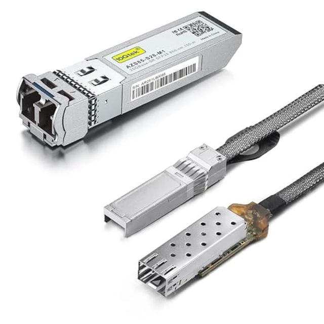 Main image of 1 Pack of 25G SFP28 SFP+ Transceiver, for Mellanox MMA2P00-AS and 1 Pack of 25G SFP28 to SFP28 Extender Cage