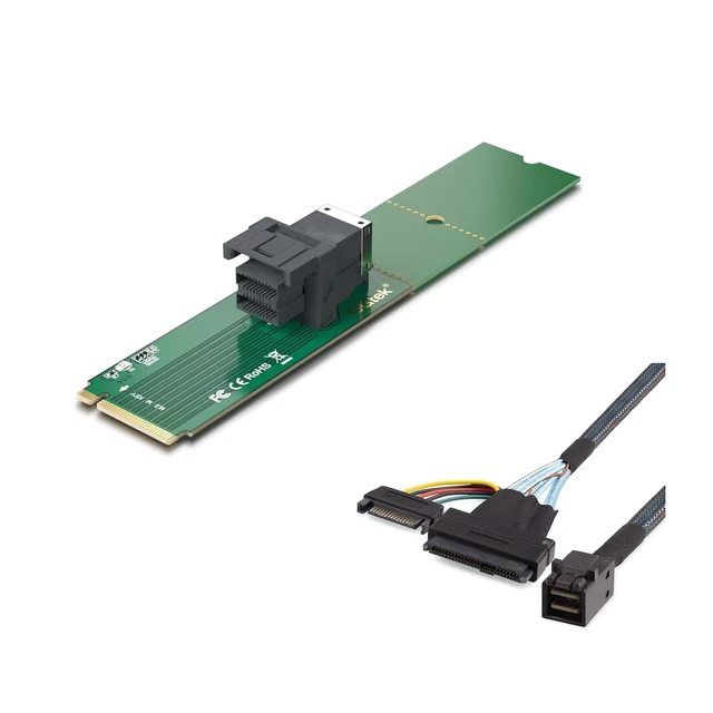 Main image of M.2/8643 Adapter + 8643/U.2 Cabel 0.5m