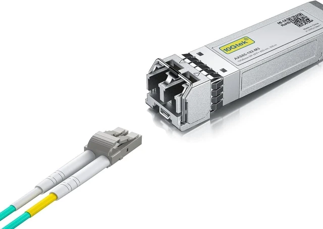 Main image of 1 Pack of 10GBase-SR SFP+ Transceiver, Compatible with Arista SFP-10G-SR and 1 Pack of 1M Fiber Patch Cable