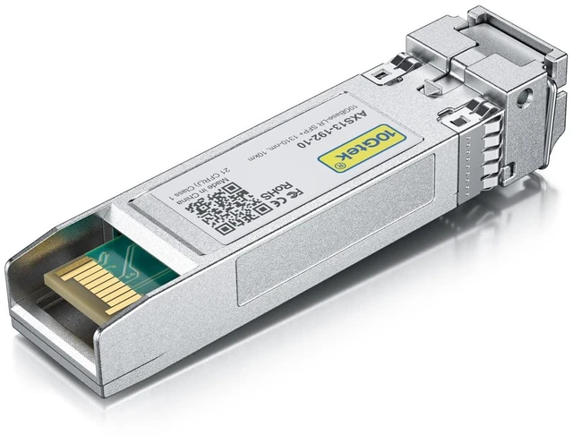 Alt view image 5 of 7 - 1 Pack of 1-Meter LC to LC OS2 Fiber Patch Cable & 1 Pack of 10GBase-LR SFP+ Transceiver