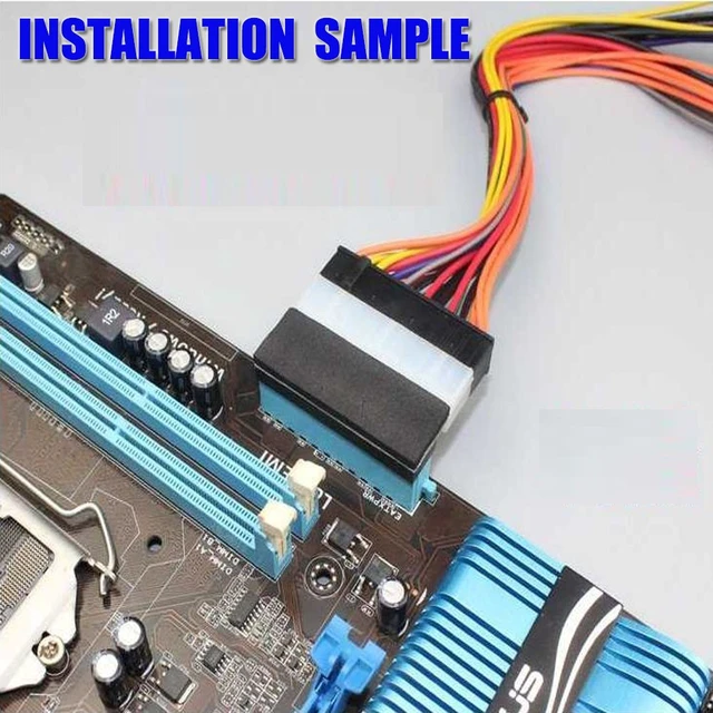 Alt view image 3 of 3 - ATX 24Pin Female to Male Angle Extension Card