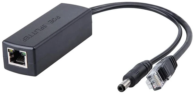 Main image of PoE Splitter, 10/100/1000Mbps, IEEE 802.3af/at, 48V to 24V, 0.5A, 100 Meters Link