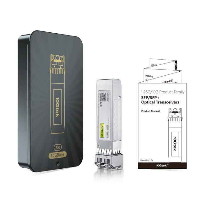 Alt view image 5 of 7 - 1 Pack of 10GBase-SR SFP+ Transceiver, Compatible with Arista SFP-10G-SR and 1 Pack of 1M Fiber Patch Cable