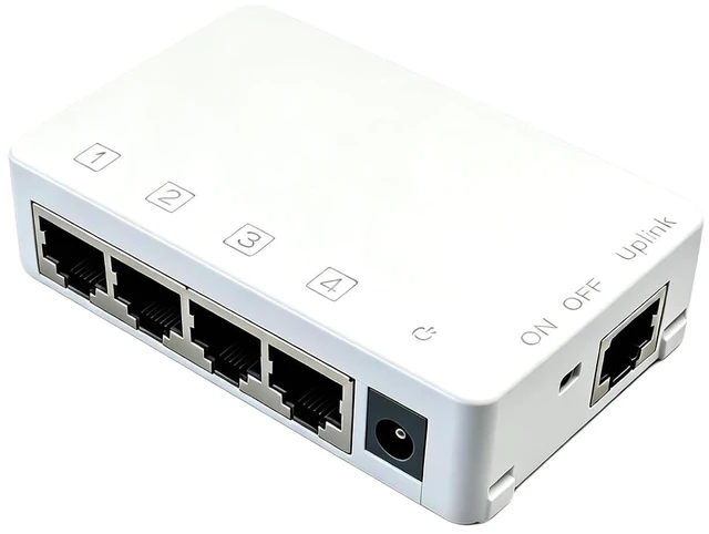 Main image of PoE Extender, 1 in 4 Out PoE Extender Support IEEE 802.3af/at with 10/100Mbps, Plug&Play