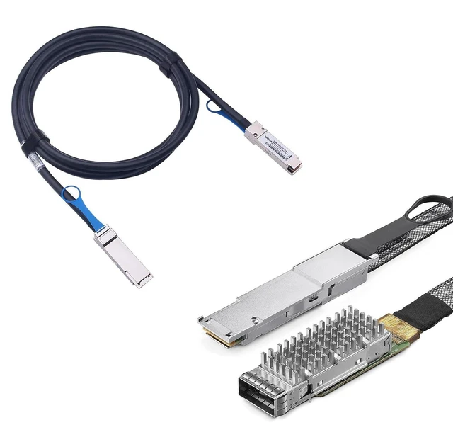 Main image of 100Gb/s QSFP28 DAC Passive Direct Attach Copper Cable for Mellanox with a 100G QSFP28 to QSFP28 cage