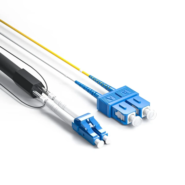Alt view image 2 of 4 - Base Station Optical Cable Assembly, SC to LC, 9/125um, SMF, Duplex, 66 ft/20 m