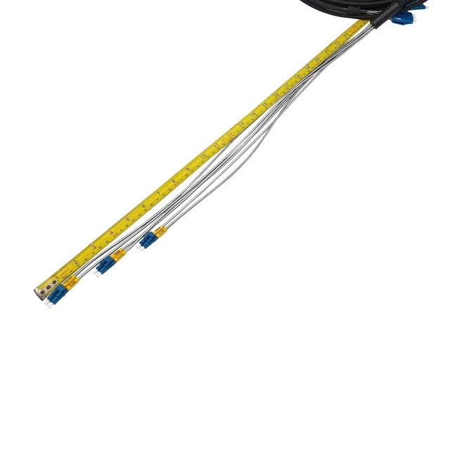 Alt view image 5 of 5 - 50 Meter LC to LC, 6-core, Outdoor Armored Fiber Optic Cable, Single Mode, 9/125m, 4G/5G Base Station, 165ft