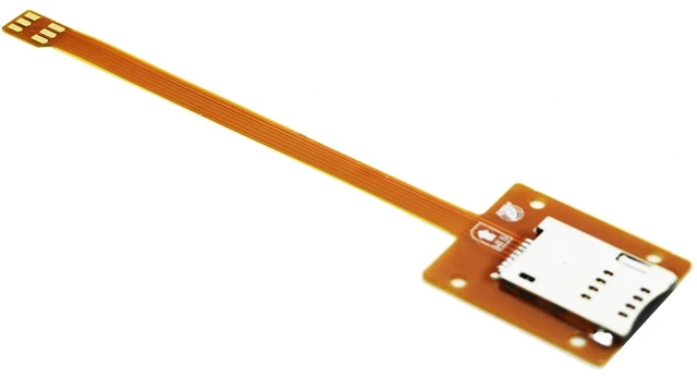 Main image of Nano SIM 3G 4G Card Male to Standard UIM SIM Female Extension Flat FPC Cable Extender 15cms,Compatible with iPhone 5-11