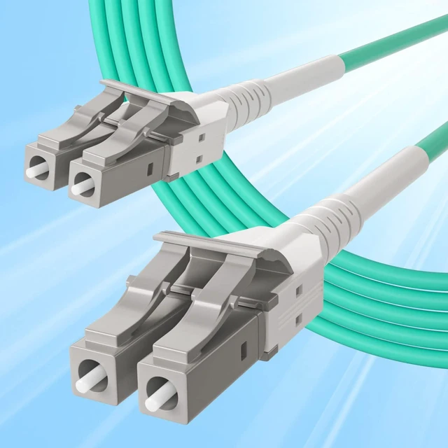 Main image of Armor Fiber Optical Jumper Cables - Uniboot LC to LC OM3 Multi-Mode Indoor Armored Duplex 50/125m LSZH Fiber Optic Cord, 100-meter(328.1ft)