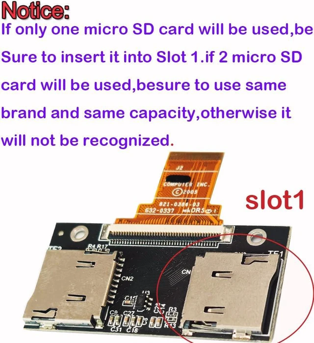Alt view image 2 of 5 - MicroSD TF to 1.8inch 40Pin ZIF CE Card,Compatible with iPod Classic iPod Video 5th 5.5th 6th 6.5th 7th 7.5th TF Card Adapter Replace MK8022GAA MK1634GAL MK1231GAL