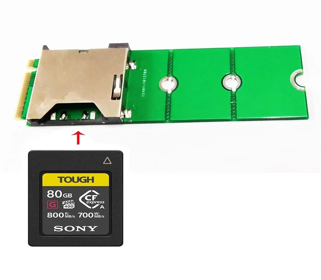 Alt view image 2 of 4 - M.2 nVME M-Key Reader Card,Compatible with Sony CEA-G80T G160T CFexpress Type A Card