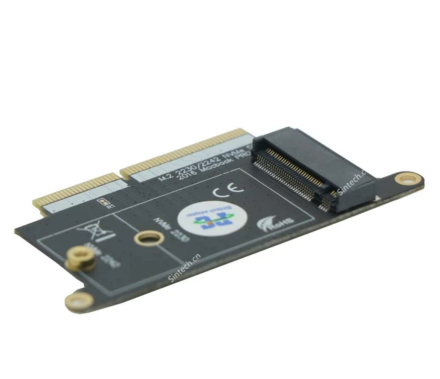 Alt view image 2 of 6 - M.2 NVMe SSD Adapter Card for Upgrade 2016 2017 13" MacBook PRO A1708 Non-Touch Bar Models(Only for Late 2016-Mid 2017 Year)