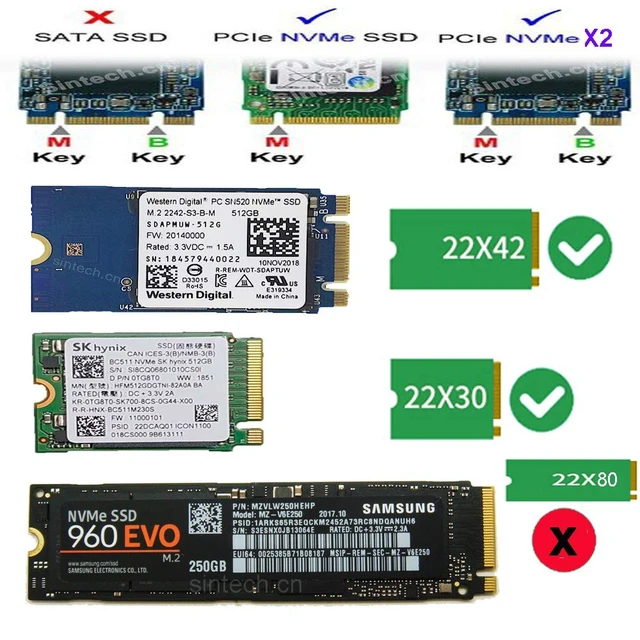 Alt view image 4 of 6 - M.2 NVMe SSD Adapter Card for Upgrade 2016 2017 13" MacBook PRO A1708 Non-Touch Bar Models(Only for Late 2016-Mid 2017 Year)