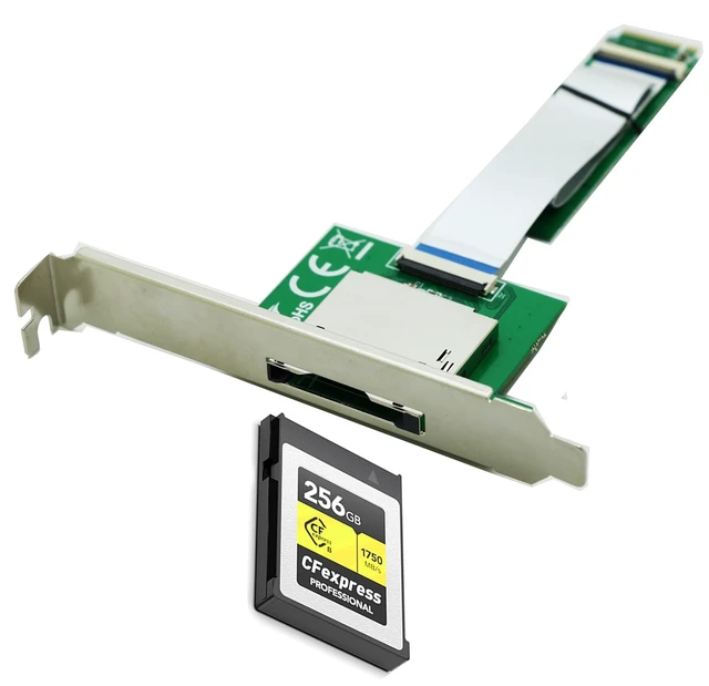 Alt view image 4 of 5 - M.2 nVME M-Key Reader with Full Bracket,Compatible with Sony Lexar CFexpress Type B Card
