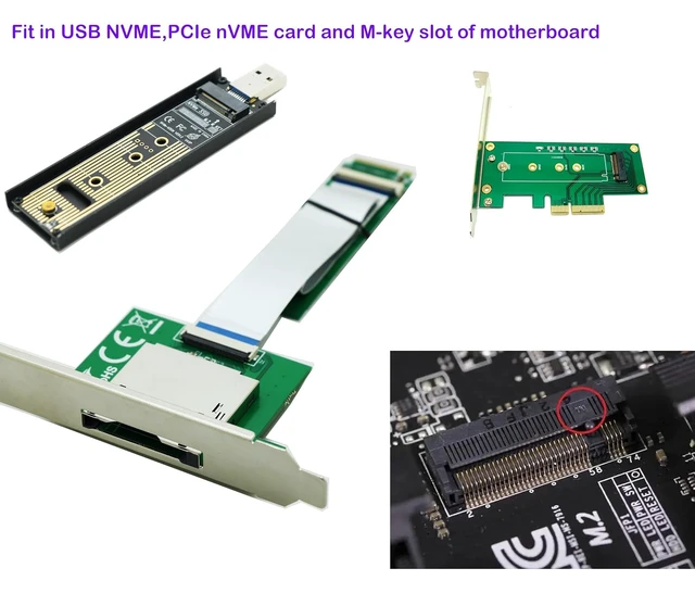 Alt view image 5 of 5 - M.2 nVME M-Key Reader with Full Bracket,Compatible with Sony Lexar CFexpress Type B Card