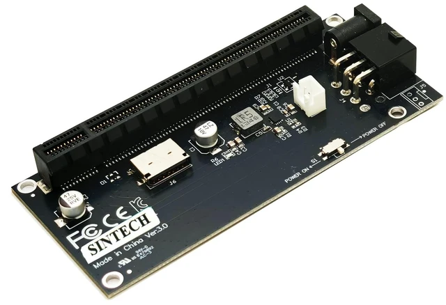 Main image of Oculink SFF-8612 to PCIe 4.0,SFF-8611 PCI-Express 16x Adapter with ATX 6pin/DC Power Port for External Game GPU Graphics Card