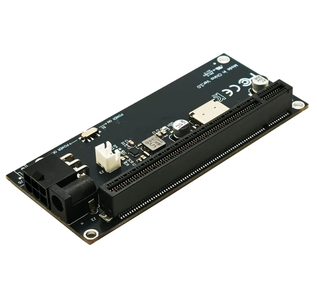 Alt view image 4 of 4 - Oculink SFF-8612 to PCIe 4.0,SFF-8611 PCI-Express 16x Adapter with ATX 6pin/DC Power Port for External Game GPU Graphics Card