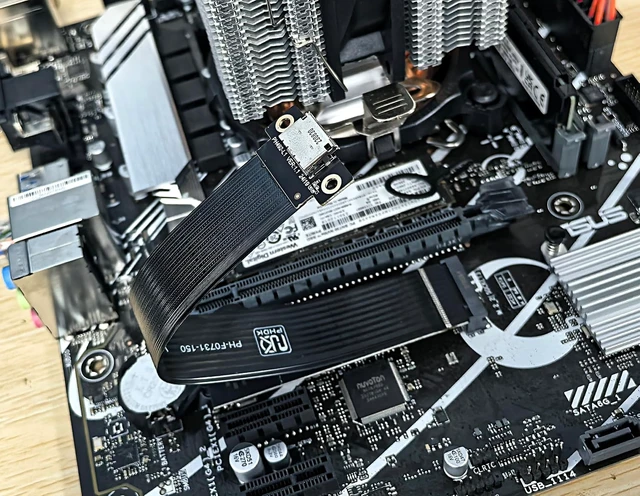 Alt view image 5 of 6 - M.2 M-Key 2230/42/80 to Oculink SFF-8612 SFF-8611 Adapter Card with Flexible Cable 15cms