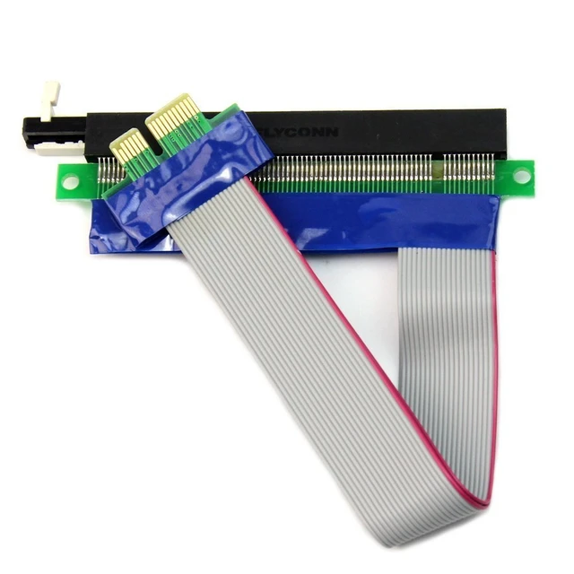 Alt view image 3 of 3 - Flexible PCI Express X1 to X16 Riser Cable 25cms