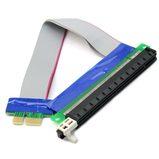 Alt view image 2 of 3 - Flexible PCI Express X1 to X16 Riser Cable 25cms