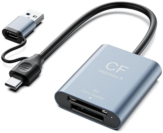 Main image of CFexpress A/SD Card Reader,USB 3.1 Gen 2 10Gbps CFexpress A Card Reader,USB 3.0 SD SDXC Memory Card Adapter,Compatible with Sony Tough CEA-G80T/G160T