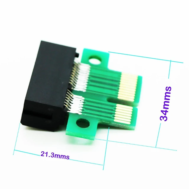 Alt view image 2 of 4 - PCI-E PCIe Express 1X Riser Extension Card Upward
