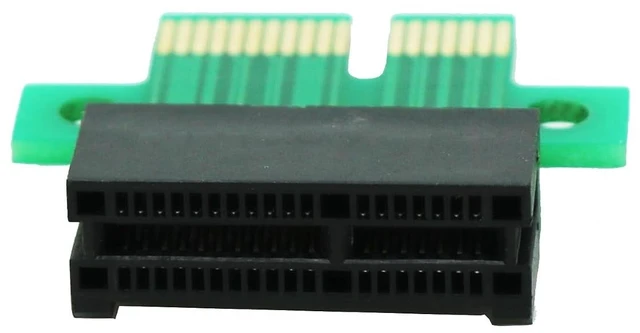 Alt view image 3 of 4 - PCI-E PCIe Express 1X Riser Extension Card Upward