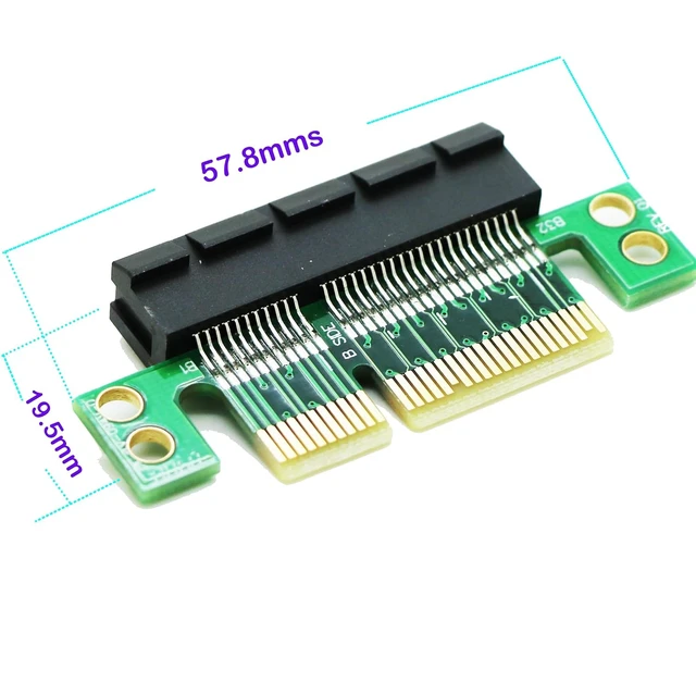 Alt view image 2 of 4 - PCI-E PCIe Express 4X Riser Extension Card Upward