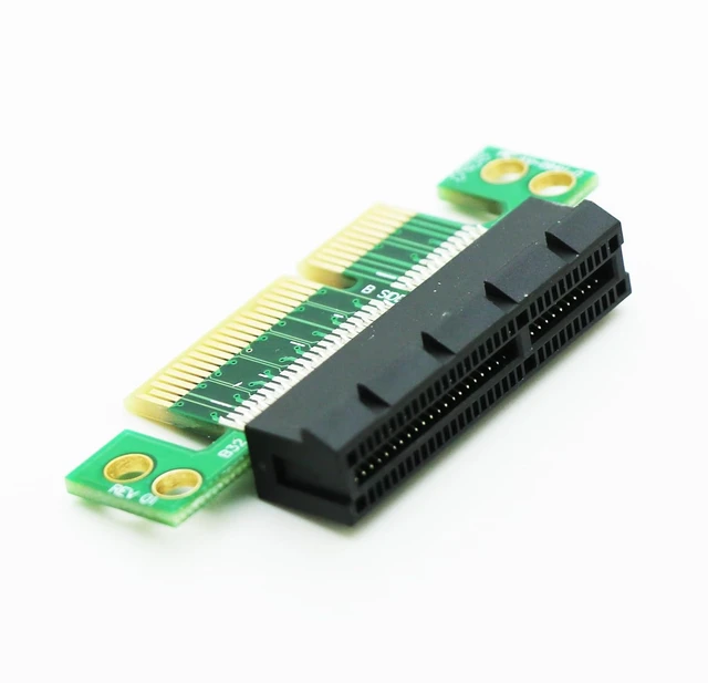 Alt view image 4 of 4 - PCI-E PCIe Express 4X Riser Extension Card Upward
