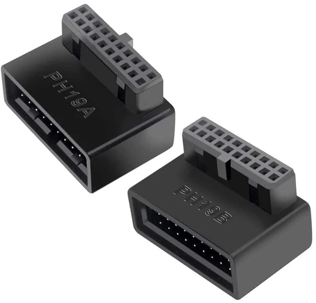 Main image of USB 3.0 20pin Male to Female Extension Adapter Card Angled(2pcs Pack)