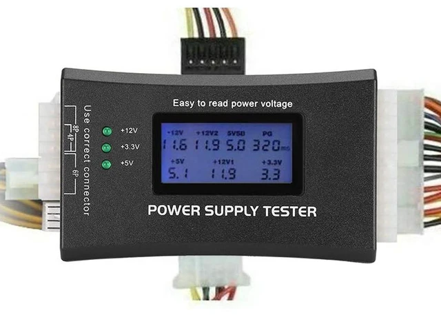 Alt view image 2 of 4 - 20/24Pin ITX PC Power Supply PSU Tester with LCD