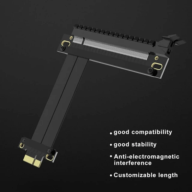 Alt view image 5 of 7 - PCIe 3.0 Extension Cable, X16 to X1, F to M, Straight to Straight, Cable Length 25cm, P341FM1125