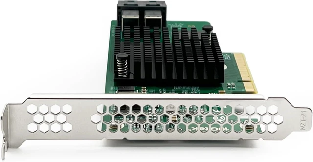 Alt view image 3 of 7 - HBA Card, 8-Port (12Gb/s SAS or 6Gb/s SATA), Compare to LSI 9300-8i (IT Mode), (2X) SFF-8643 Connectors, PCIe3.0 X8