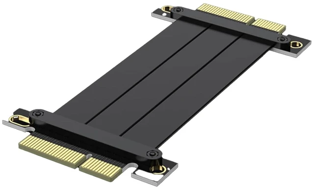Main image of PCIe 3.0 Jumper Cable, X4 to X4, M to M, Straight to Straight, Cable Length 20cm, P322MM1120