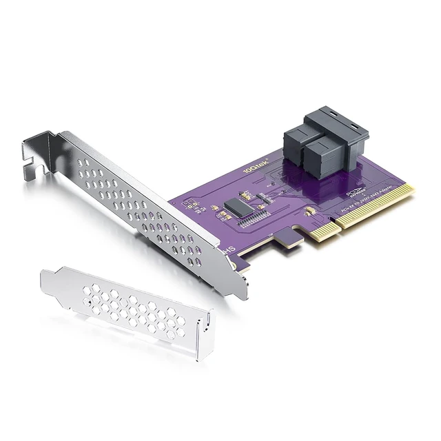 Alt view image 2 of 6 - PCIe/8643 Adapter + 8643/U.2 0.5m Cable