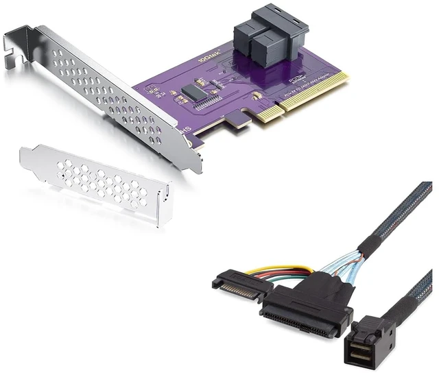 Main image of PCIe/8643 Adapter + 8643/U.2 0.5m Cable